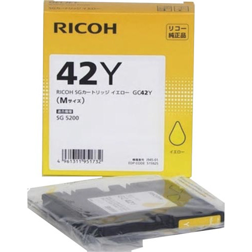 純正インク　ＧＣ４２Ｙ　イエロー画像