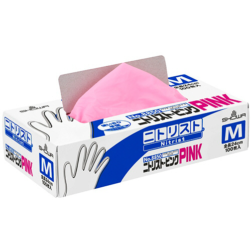 No.8850 ﾆﾄﾘｽﾄ･ﾋﾟﾝｸ ﾊﾟｳﾀﾞｰﾌﾘｰ M 1箱(100枚)画像