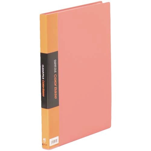 カラーベース固定式　Ａ４縦４０ポケット　赤×１０画像