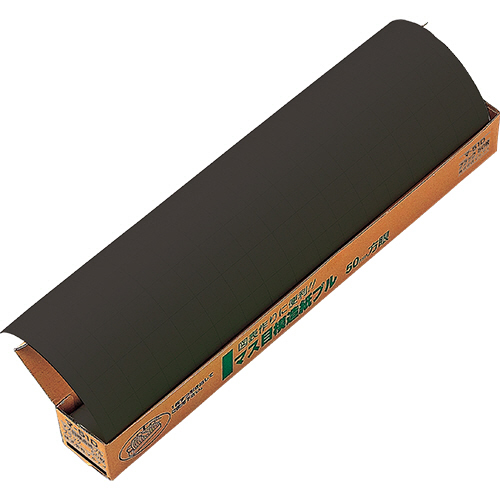 ﾏｽ目模造紙(ﾌﾟﾙﾀｲﾌﾟ) ﾌﾞﾗｯｸ 1ｹｰｽ(50枚)画像