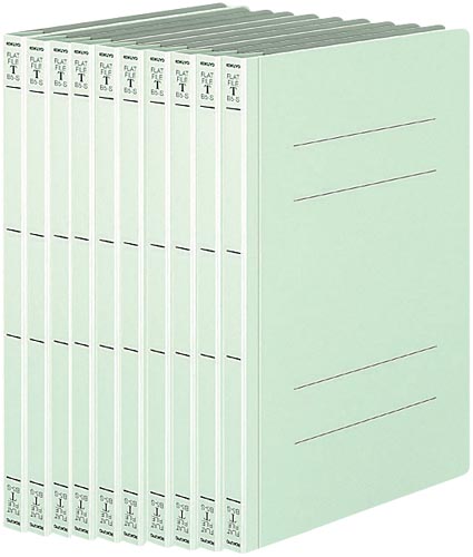 フラットファイルＴ　Ａ４縦　緑　１０冊