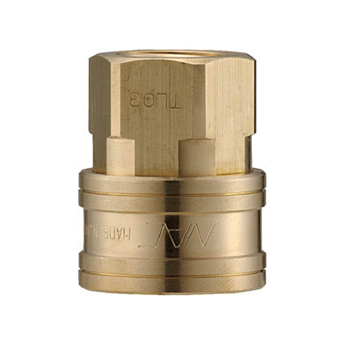 ｸｲｯｸｶｯﾌﾟﾘﾝｸﾞ TL型 真鍮 ｵﾈｼﾞ取付用 R1/8 1個画像