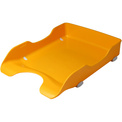 ﾃﾞｽｸﾄﾚｰ A4ﾀﾃ 黄 1個