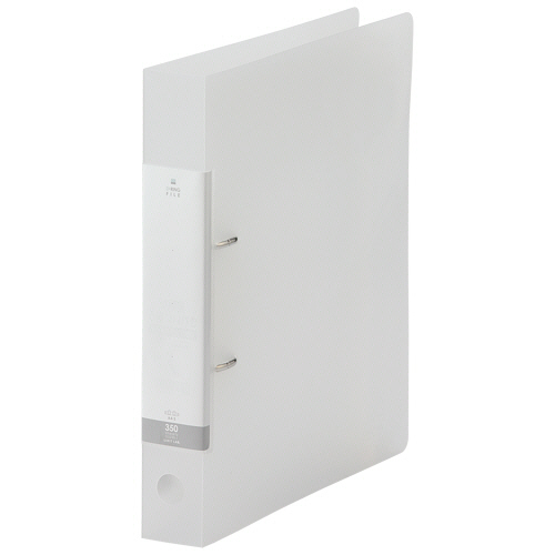 ﾘｸｴｽﾄ D型ﾘﾝｸﾞﾌｧｲﾙ A4ﾀﾃ 2穴 350枚収容 35mmとじ 背幅46mm ｸﾘﾔｰ 1冊画像