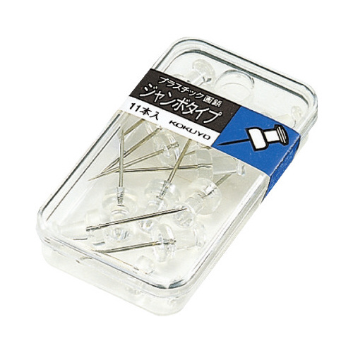 プラスチック画鋲　ジャンボタイプ　１１本入画像