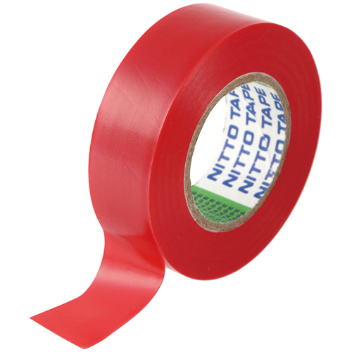 ﾋﾞﾆﾙﾃｰﾌﾟ No.21 19mm×10m 赤 1巻画像