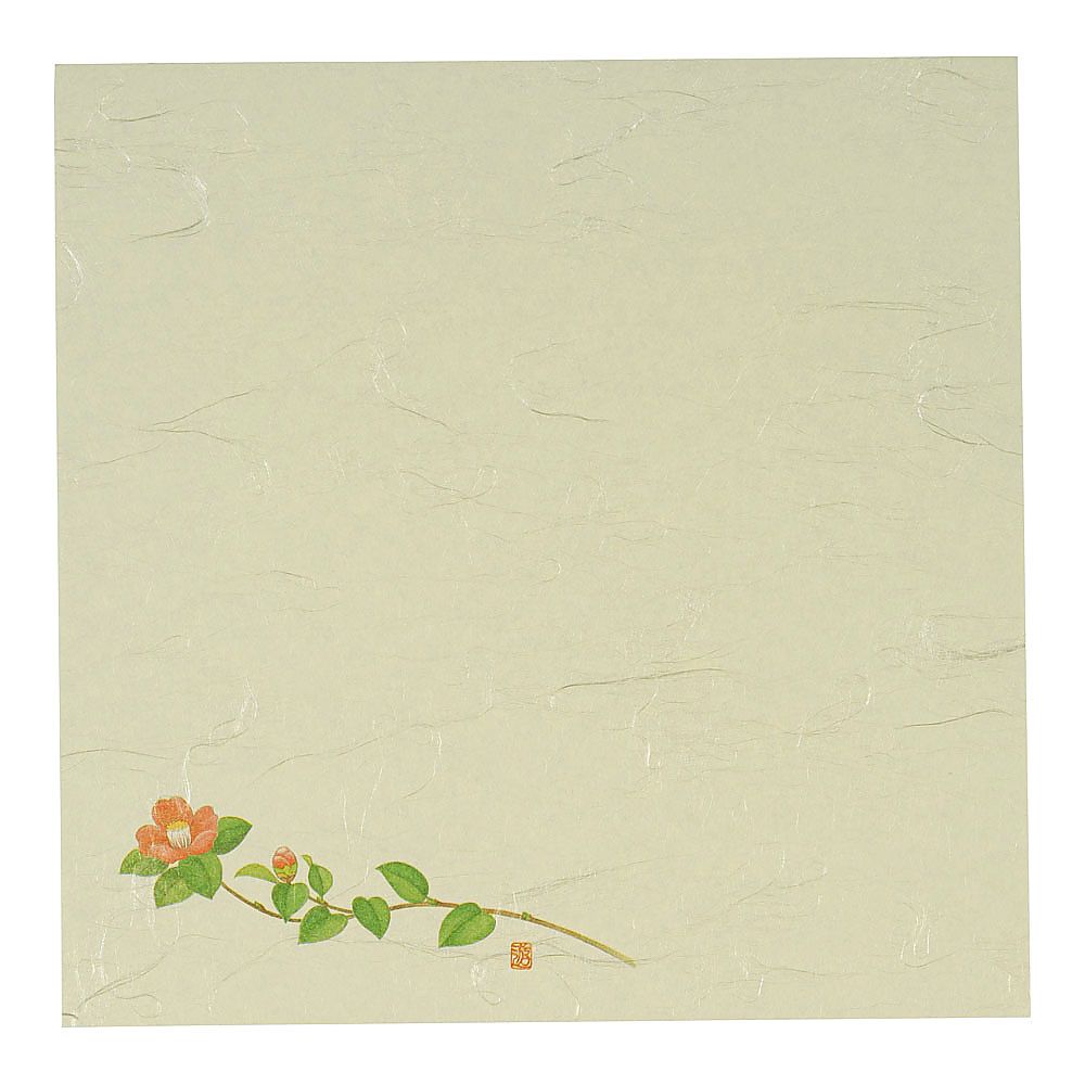 5寸懐紙 四季の花(100枚入) 椿画像