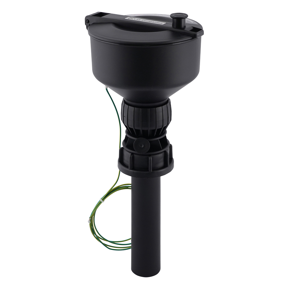 廃液回収容器　フロート付きロートのみ（静電気拡散性仕様）　黒画像