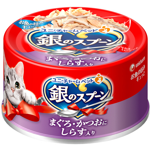銀のｽﾌﾟｰﾝ缶 まぐろ･かつおにしらす入り 70g 1ｾｯﾄ(6個)画像