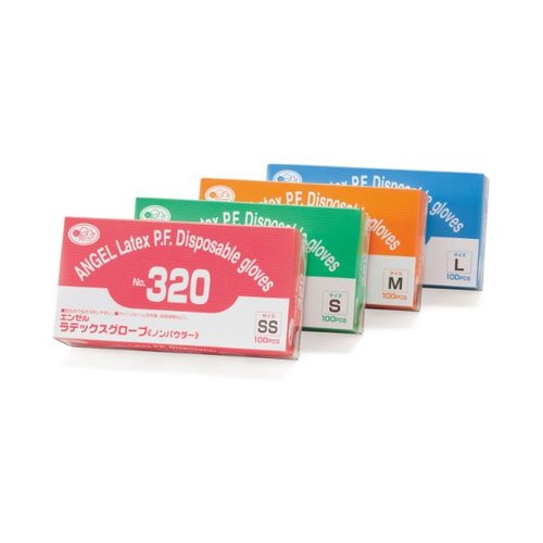 ラテックス手袋 No.320 ラテックスグローブ ノンパウダー M サンフラワー画像