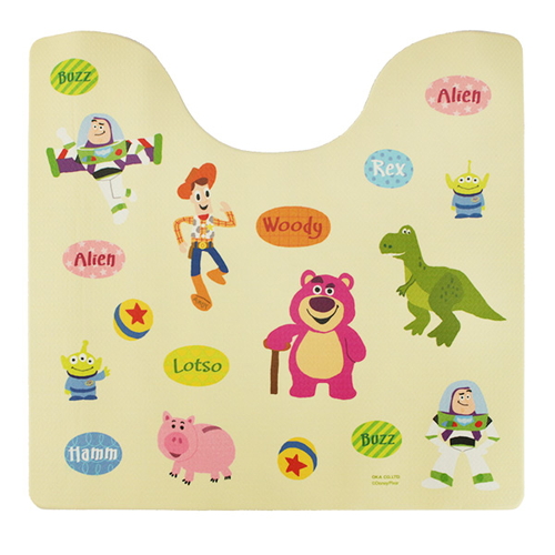 トイレマット ディズニー拭いてお手入れするマット55×60YE画像