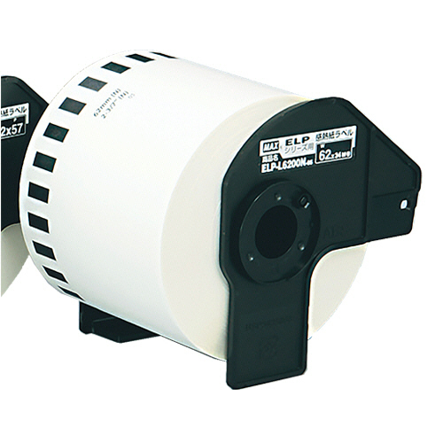 上質感熱紙ﾀﾞｲｶｯﾄﾗﾍﾞﾙ 幅62mm(無定長)×34m 1巻画像