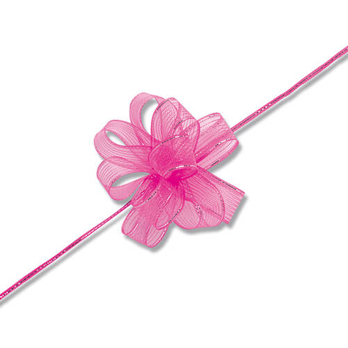 ワンタッチフラワーリボン １７×２０ ピンク画像