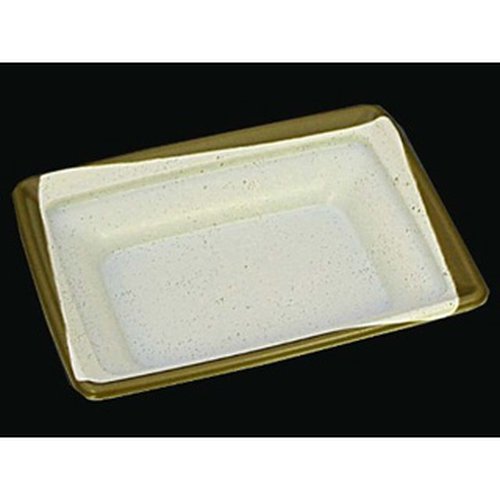 軽食容器 CT 沙楽 IK15-12 睦DBR 身 中央化学 深い茶色の容器が横向きに置かれ、蓋が部分的に開いている様子