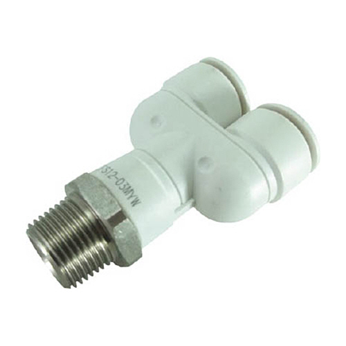 ﾀｯﾁｺﾈｸﾀｰﾌｧｲﾌﾞ ﾒｲﾙﾌﾞﾗﾝﾁﾜｲ(ﾎﾜｲﾄﾎﾞﾃﾞｨｰ)12mm･R3/8 1個画像