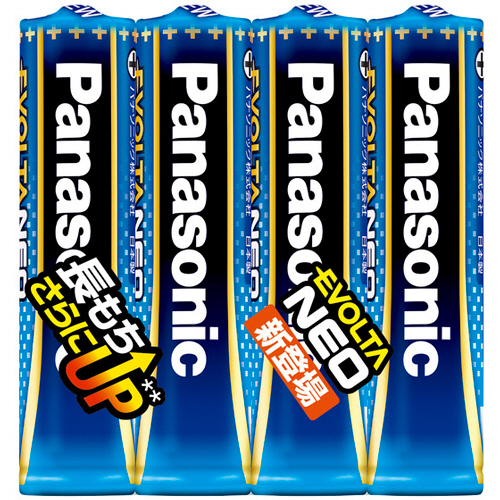 ｱﾙｶﾘ乾電池 ｴﾎﾞﾙﾀNEO 単4形 1ﾊﾟｯｸ(4本)画像