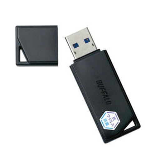 USB3.2(Gen1) 抗ｳｲﾙｽ･抗菌USBﾒﾓﾘ 128GB ﾌﾞﾗｯｸ 1個画像