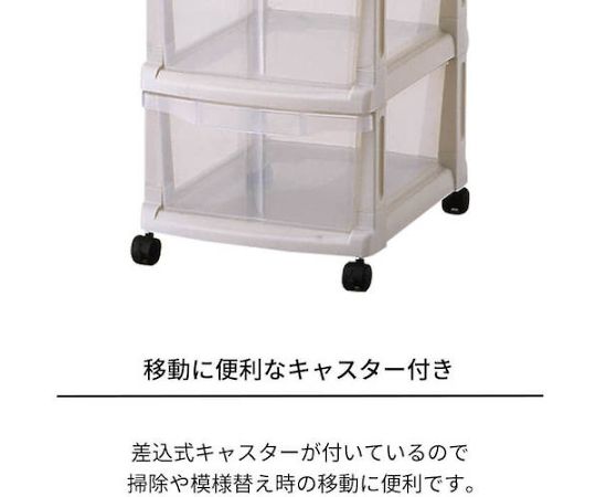 ユニフィット（深3段） 深いトレイが重なり合い、側面が見える状態
