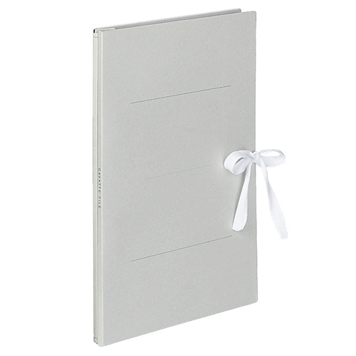 ｶﾞﾊﾞｯﾄﾌｧｲﾙ(紙製) A4ﾀﾃ(ひも付) 1000枚収容背幅13-113mm ｸﾞﾚｰ 1ｾｯﾄ(10冊)画像