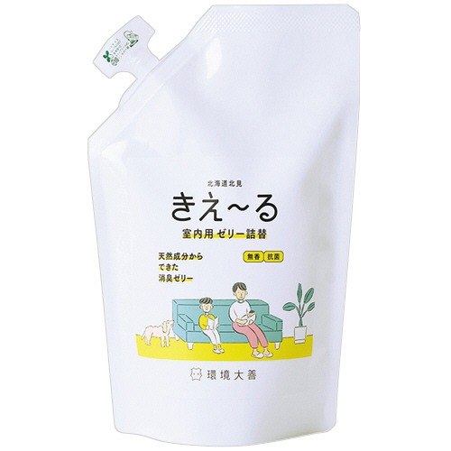 魔法のように消臭 きえーるｾﾞﾘｰﾀｲﾌﾟ 無香 詰替 480g 1個画像