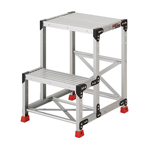 ｱﾙﾐ合金製作業台(高強度ﾀｲﾌﾟ) 0.7m 2段 1台画像