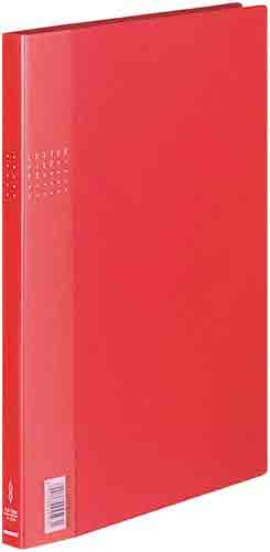 レターファイルＥＸ　Ａ４縦１２ｍｍとじ　赤　１０冊