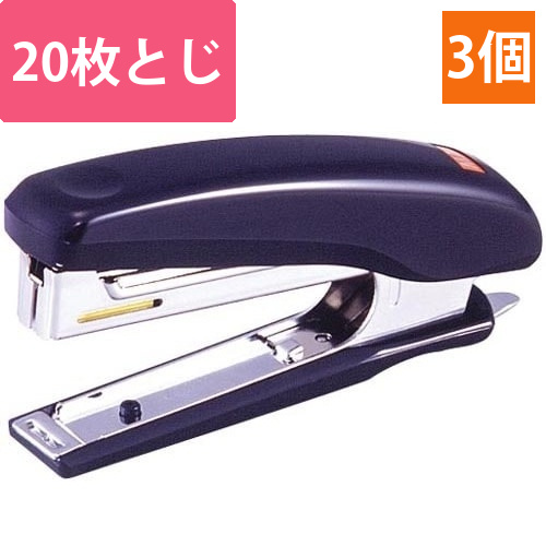 小型ホッチキス　HD-10D　ブラック　3個画像