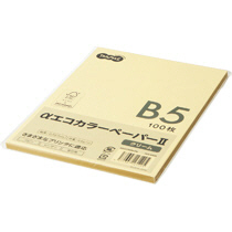 αｴｺｶﾗｰﾍﾟｰﾊﾟｰII B5 ｸﾘｰﾑ 少枚数ﾊﾟｯｸ 1冊(100枚)画像