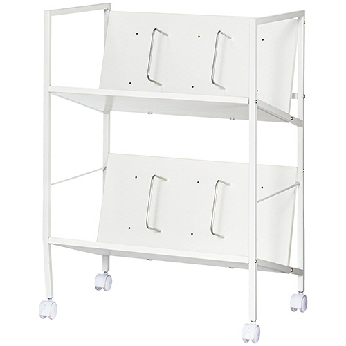 木製ﾌｧｲﾙﾜｺﾞﾝ 2段 ﾎﾜｲﾄ 1台