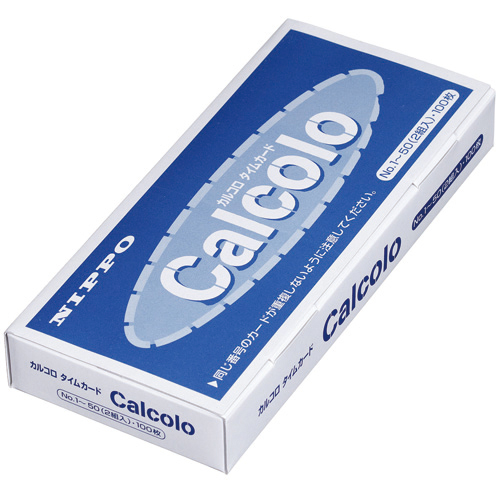 ﾆｯﾎﾟｰ用ﾀｲﾑｶｰﾄﾞ ｶﾙｺﾛ 1ﾊﾟｯｸ(100枚)