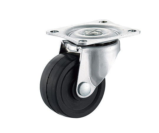 小型キャスター（自在型)　Φ32mm　ゴム