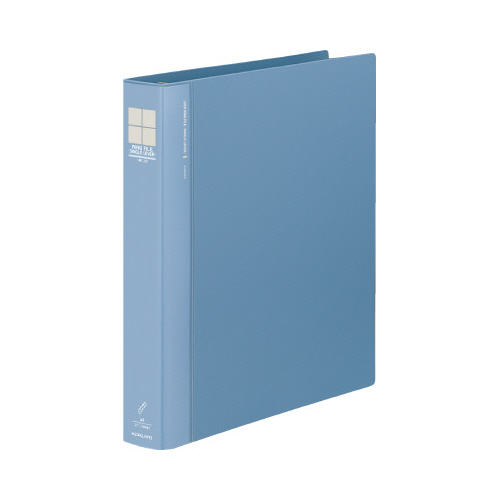 ロックリングファイル　シングルレバーＡ４縦　４穴青画像