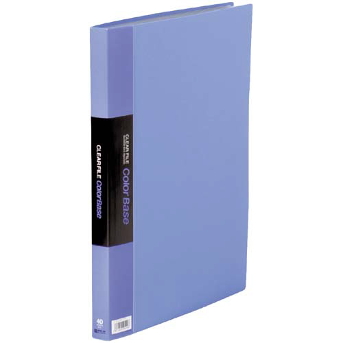 カラーベース固定式　Ｂ４縦４０ポケット　青×１０画像