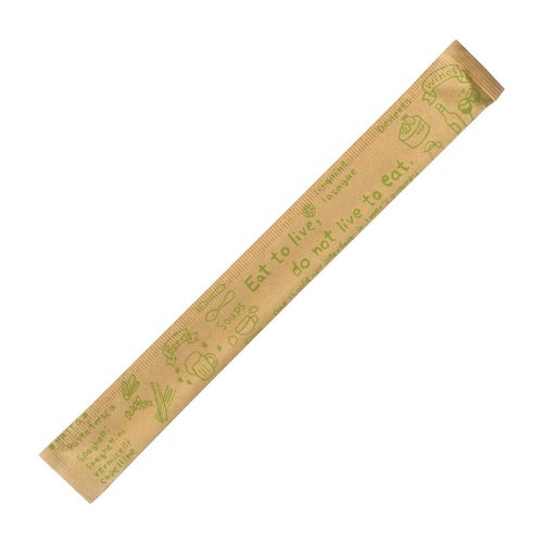 割箸 クラフト紙完封箸グリーン 九州紙工 [ケース販売]