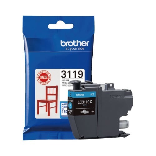 純正インク　ＬＣ３１１９Ｃ　シアン画像