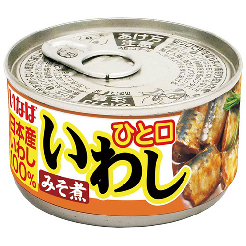 ひと口いわし みそ煮 115g 1缶画像