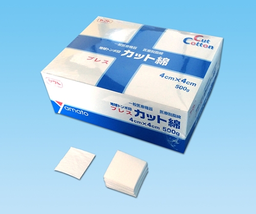 プレス４ｃｍ×４ｃｍ　カット綿　５００ｇ【箱入】画像