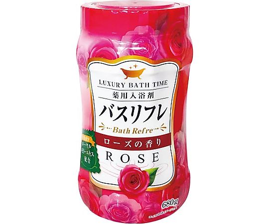 バスリフレ薬用入浴剤ローズの香り680g画像