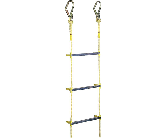 アルミ縄はしご小カギ付　5m