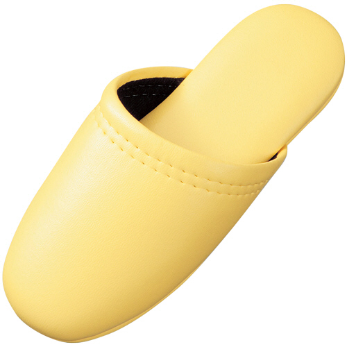 ﾚｻﾞｰ調ｽﾘｯﾊﾟ(子供用) ｲｴﾛｰ 1足画像