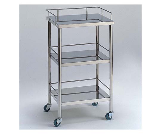 ステンレスワゴン 機械卓子S (3方枠付) 3段画像