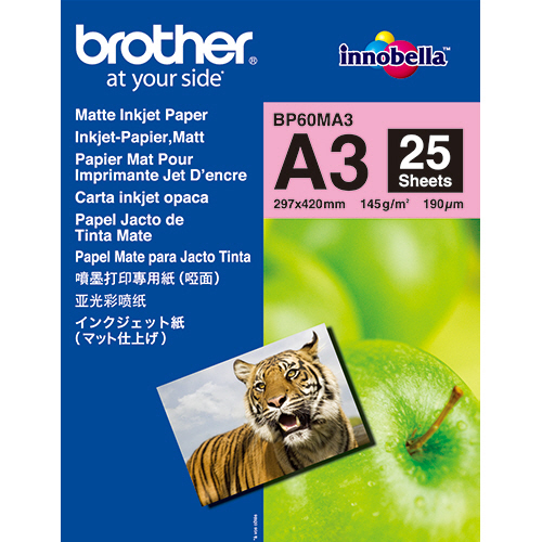 ｲﾝｸｼﾞｪｯﾄ紙(ﾏｯﾄ仕上げ) A3 1冊(25枚)画像