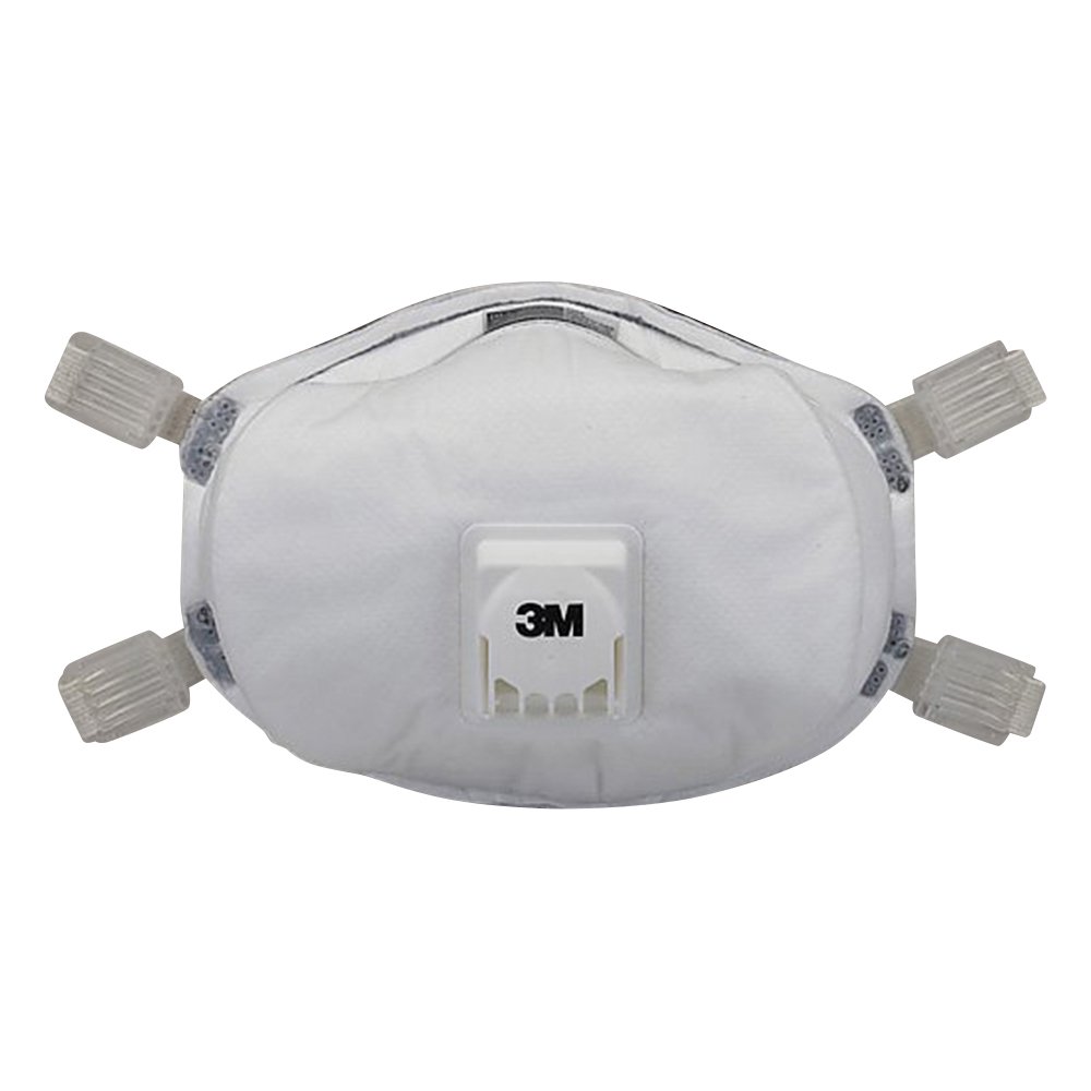 使い捨て式防じんマスク（排気弁付き）　5枚画像