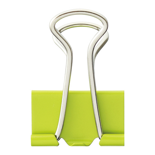 ﾀﾞﾌﾞﾙｸﾘｯﾌﾟ 中 口幅25mm ﾗｲﾄｸﾞﾘｰﾝ 1箱(10個)画像