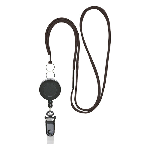 ﾘｰﾙ式吊り下げひも 黒 1本画像