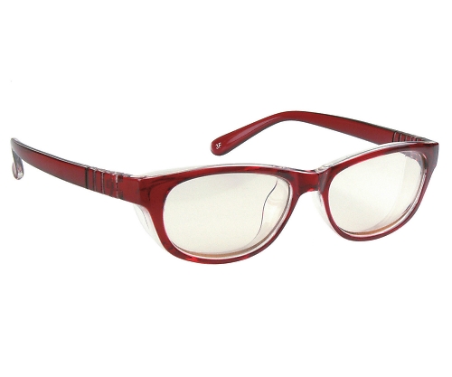 メオガードナチュラル(術後保護メガネ)S　ワイン(レンズカラー：ブラウン(濃度：15%))