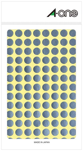 カラーラベル　丸型　９ｍｍ径　銀画像