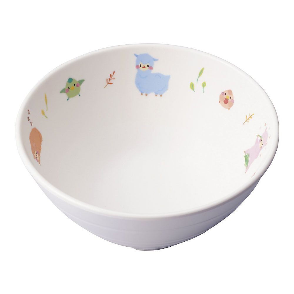メラミン食器　アルパカーナ　白　飯茶碗小画像