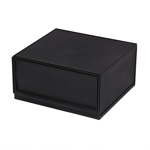 収納ケース ナチュラ クリアモジュール MW 約 幅38×奥行36×高さ19cm ブラック画像