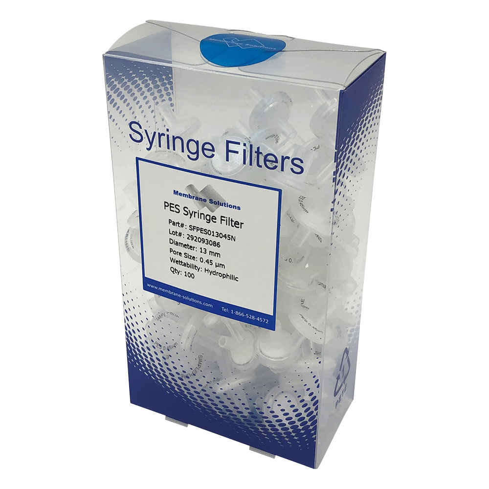 シリンジフィルター（親水性）PES φ13mm/φ0.45μm 1箱（100個入）画像